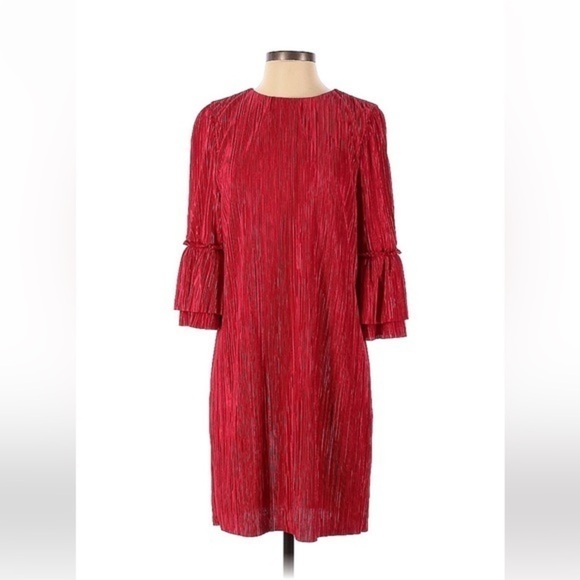 Badgley Mischa Pleated Shift Dress - Picture 2 of 9